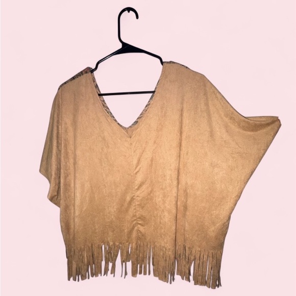 Rue21 Fringe Boho Aztec Print Top Poncho Style - Picture 8 of 8